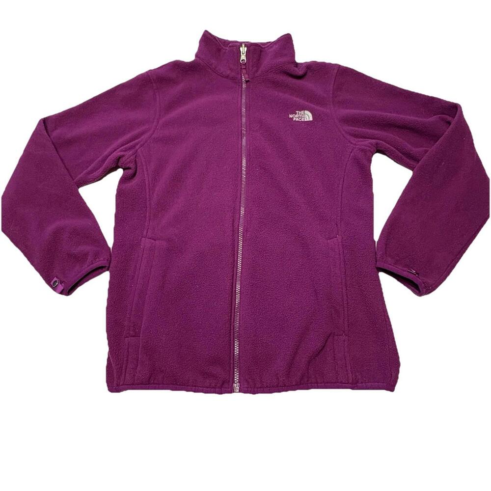 The North Face Girl's Sz XL 18 Purple 2-in-1 Fleece Lined Rain Snow Jacket EUC - Picture 4 of 15